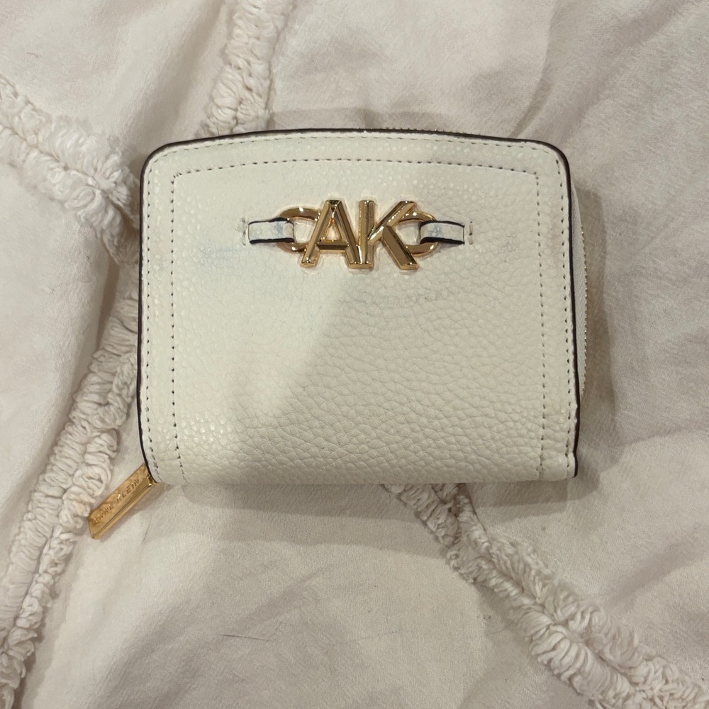 Anne Klein White and Gold Wallet